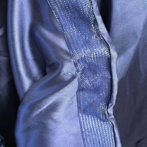 IEENA for MAC DUGGAL 55010 Women Midnight Navy Plunging Sweetheart Ball-Gown 2 - Picture 10 of 11